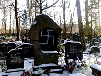 В Риге осквернено еврейское кладбище