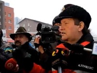 В Таллине устроили пикет недовольные зарплатой спасатели