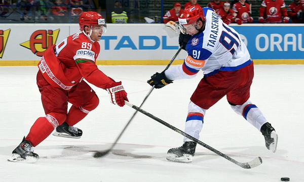 Беларусь - Россия 0:7 на ЧМ-2015 по хоккею