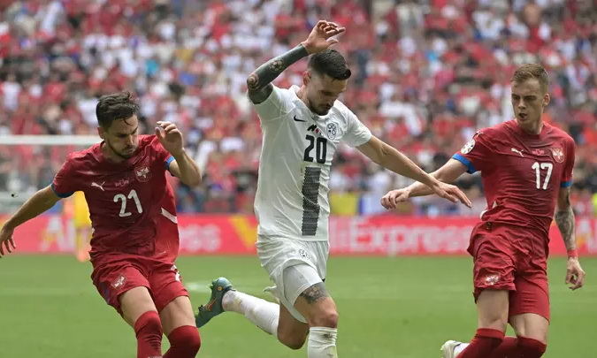 Сборная Сербии вырвала ничью в матче со Словенией на Евро-2024